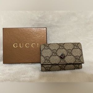Gucci GG Plus Leather Key Holder